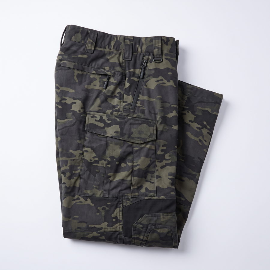 Archon IX8 Dark Camo Weather-Resistant Trekking Trousers - product view 1 | Buffalo Gears