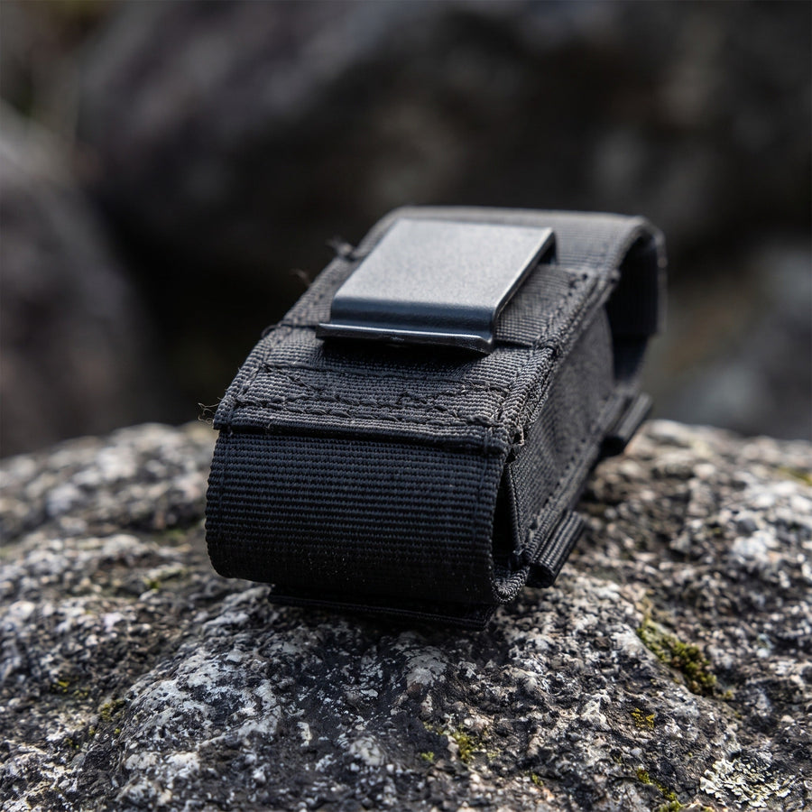 Belt-Mounted Tourniquet Pouch in Aluminium, ABS and Nylon - product view 4 | Buffalo Gears