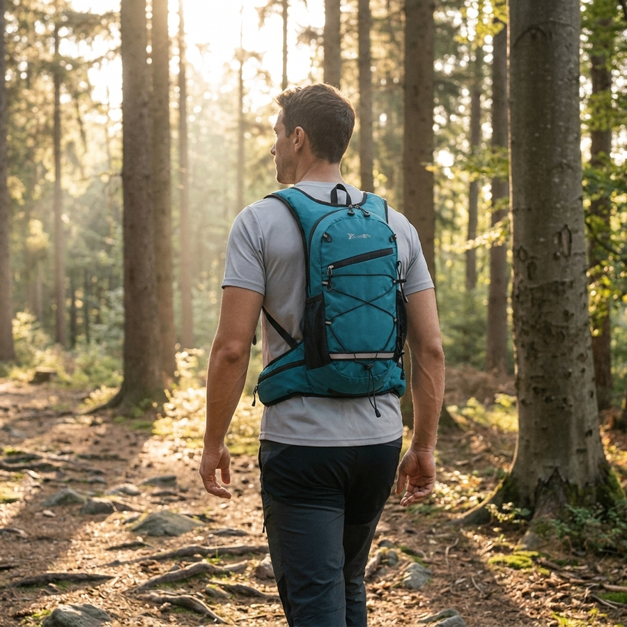Breathable 15-Litre Daypack for Hiking and Cycling - product view 3 | Buffalo Gears