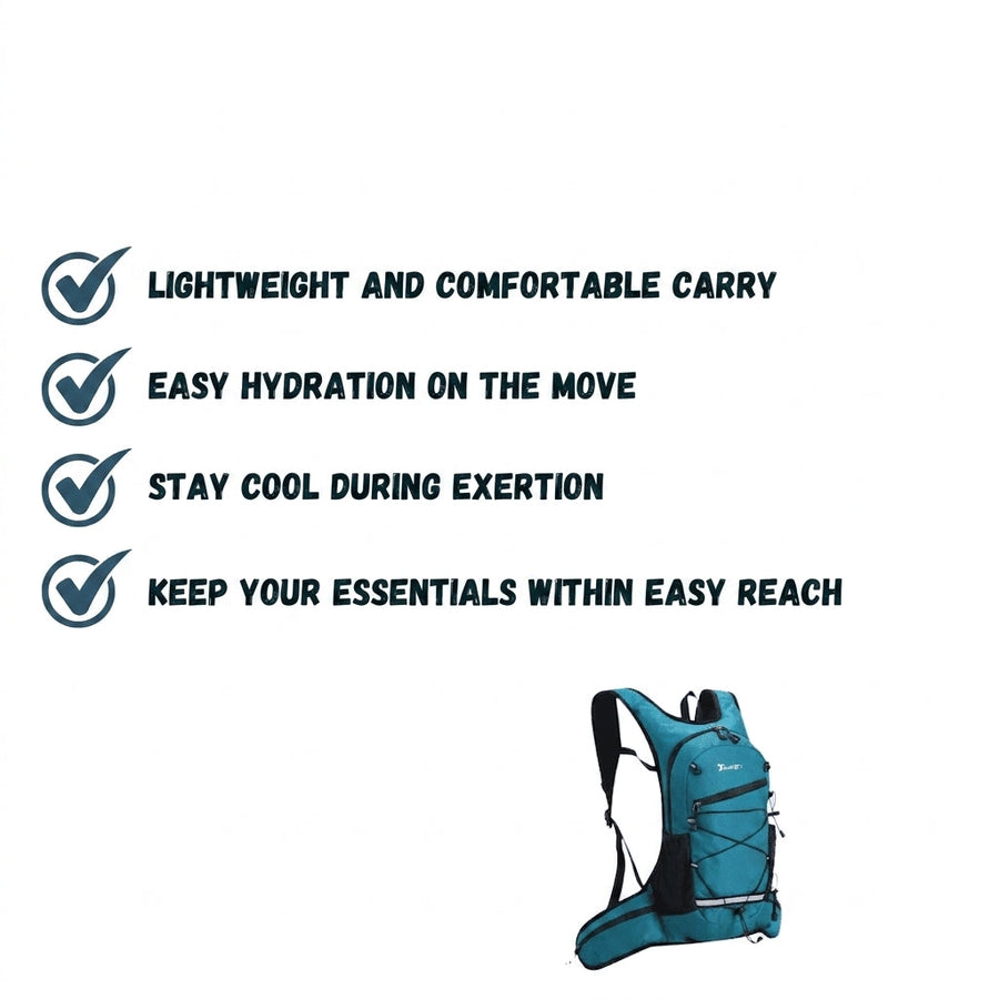 Breathable 15-Litre Daypack for Hiking and Cycling - product view 5 | Buffalo Gears