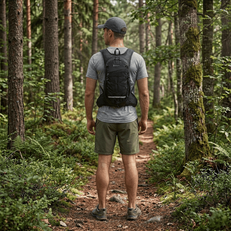 Breathable 15-Litre Daypack for Hiking and Cycling - product view 6 | Buffalo Gears