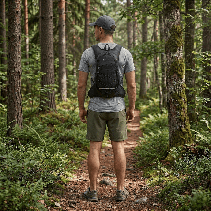 Breathable 15-Litre Daypack for Hiking and Cycling - product view 6 | Buffalo Gears
