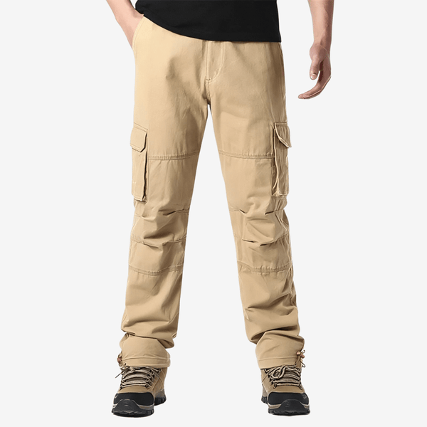 Breathable Cotton Cargo Trousers for All-Season Trekking