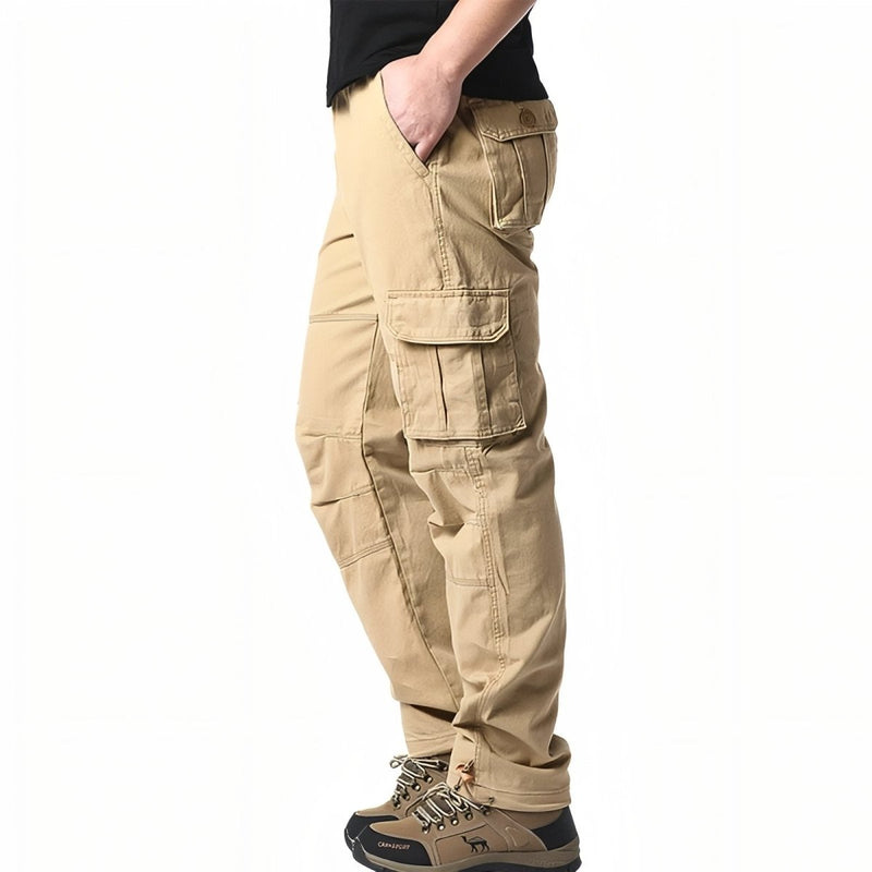 Breathable Cotton Cargo Trousers for All-Season Trekking - product view 2 | Buffalo Gears