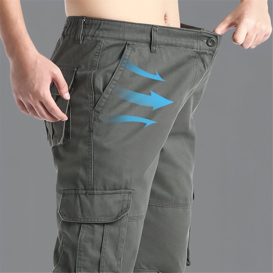 Breathable Cotton Cargo Trousers for All-Season Trekking - product view 7 | Buffalo Gears
