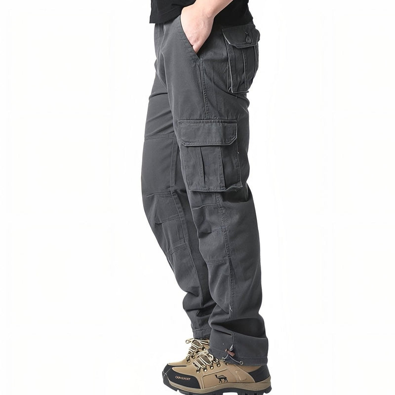 Breathable Cotton Cargo Trousers for All-Season Trekking - product view 11 | Buffalo Gears