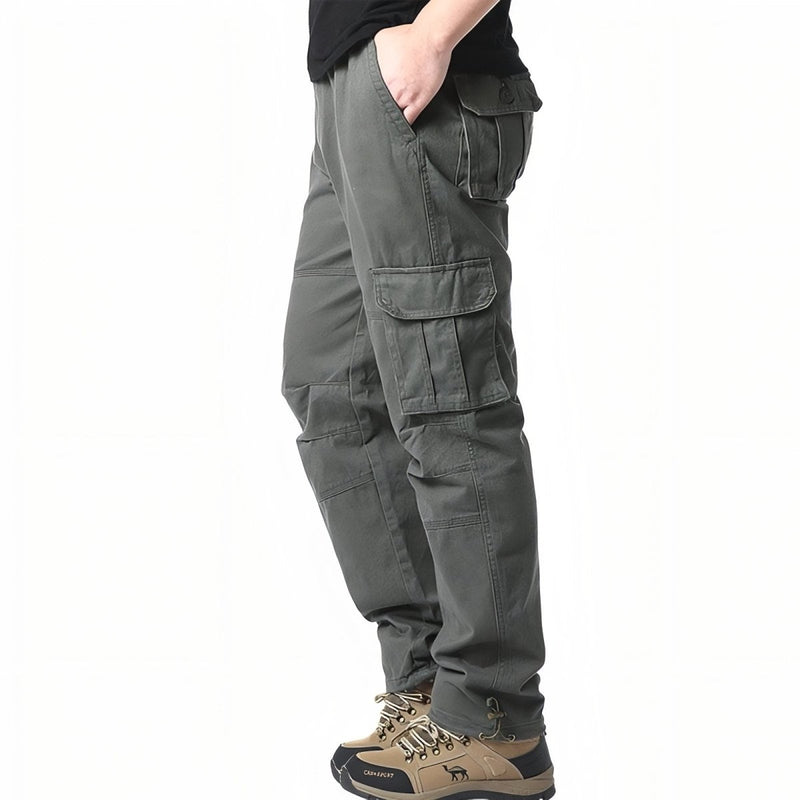Breathable Cotton Cargo Trousers for All-Season Trekking - product view 13 | Buffalo Gears