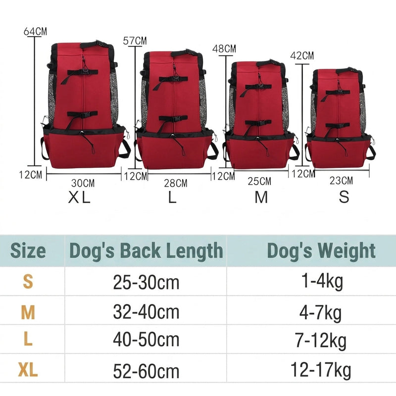 Breathable Dog Carrier Backpack for Hiking Trips - product view 2 | Buffalo Gears