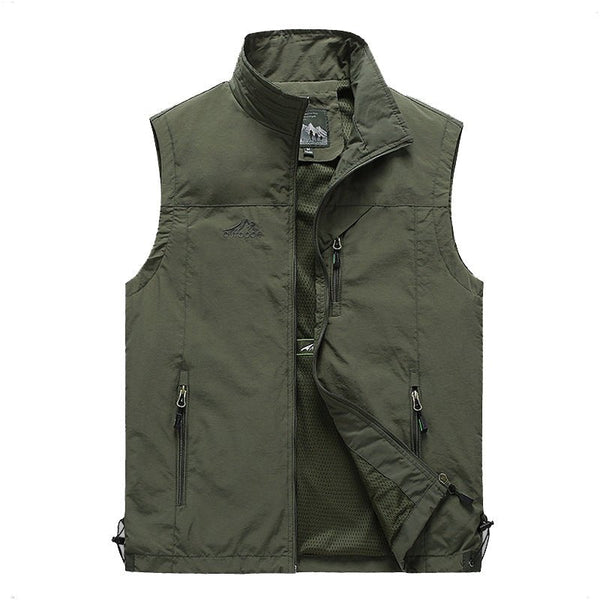 Breathable Mesh Fishing Vest with Multiple Pockets