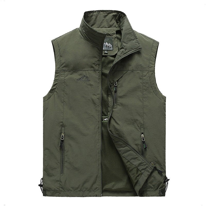 Breathable Mesh Fishing Vest with Multiple Pockets - product view 1 | Buffalo Gears