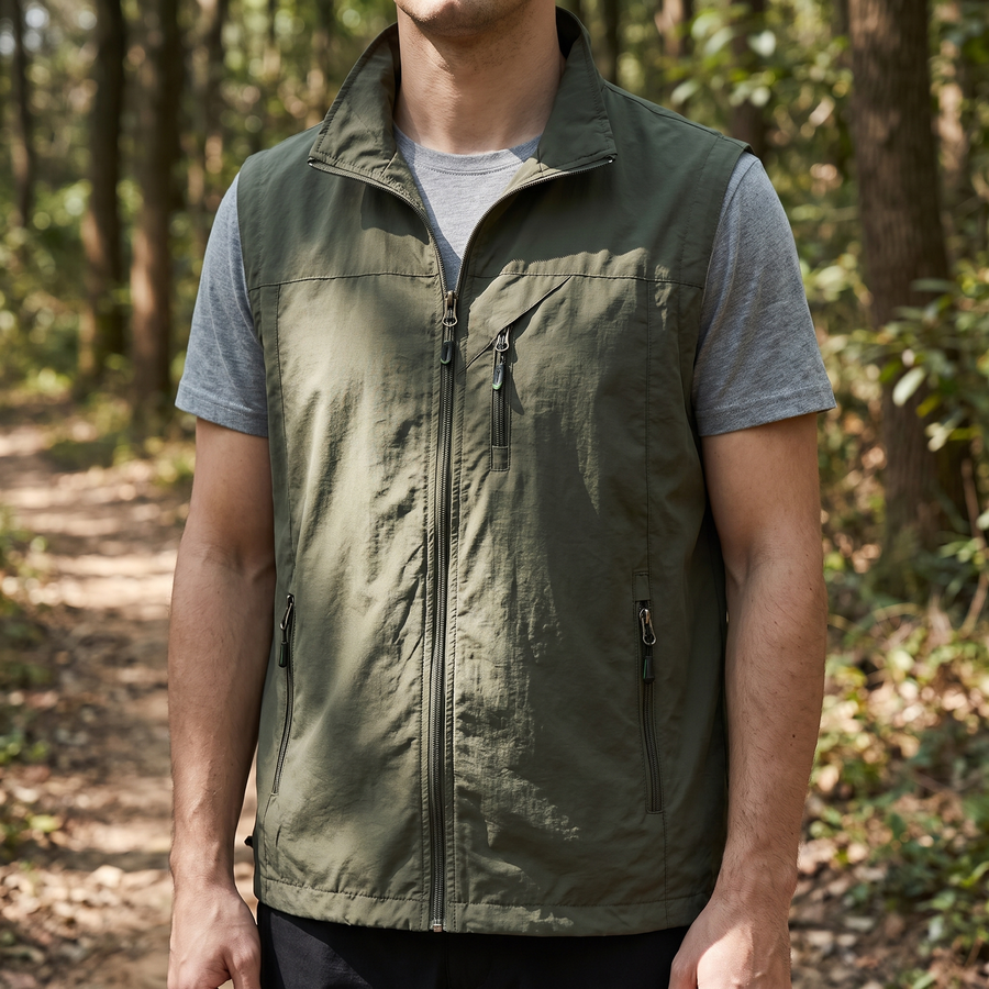 Breathable Mesh Fishing Vest with Multiple Pockets - product view 2 | Buffalo Gears