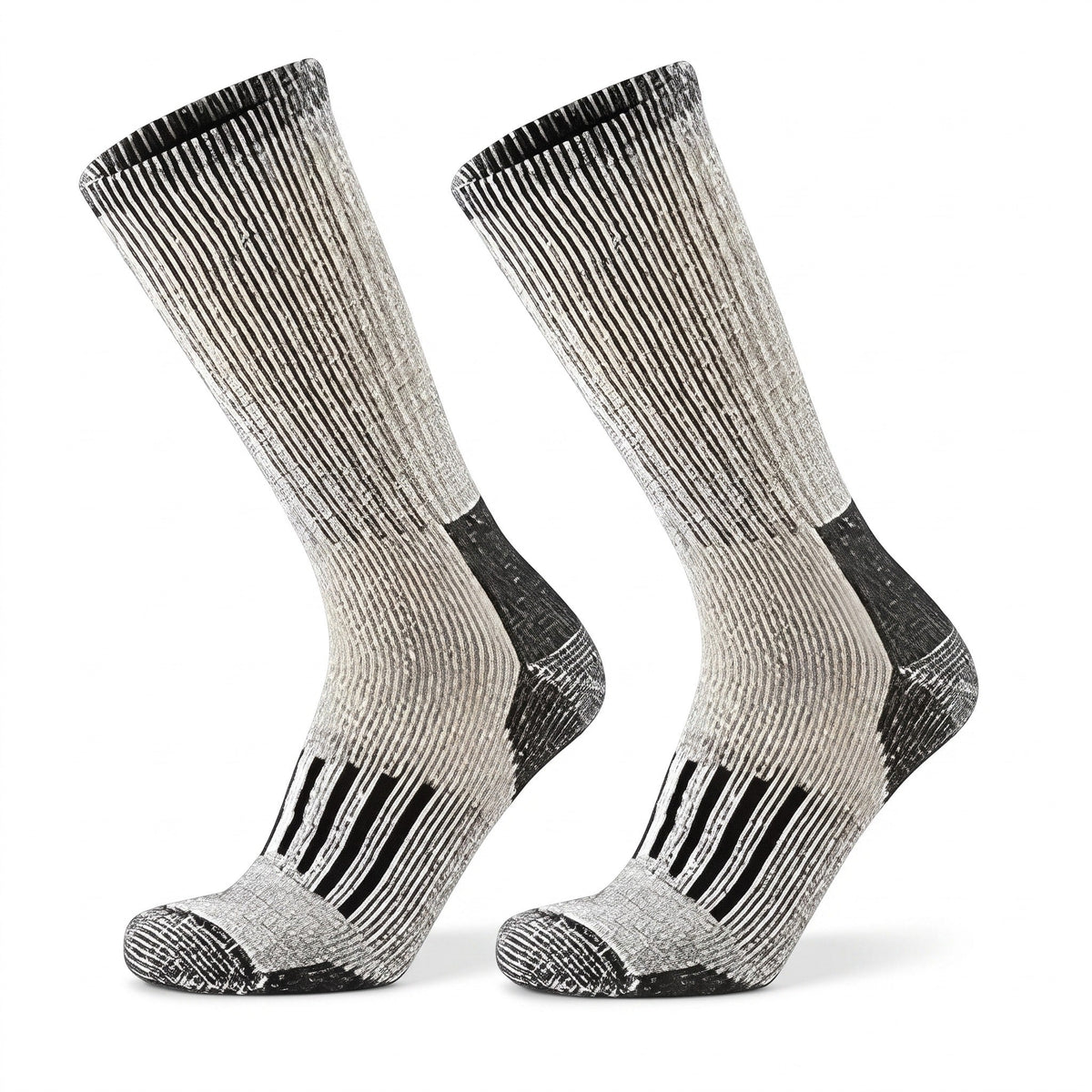 Calf-Height Merino Wool Hiking Socks with Cushioning - product view 1 | Buffalo Gears
