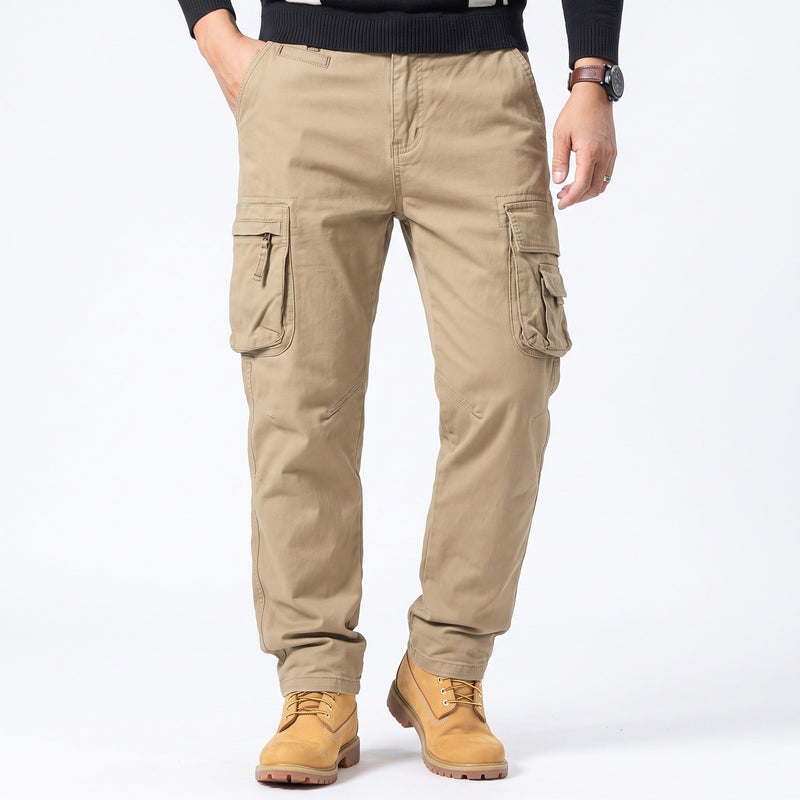Camouflage Cargo Trousers for Men in Cotton Stretch - product view 6 | Buffalo Gears