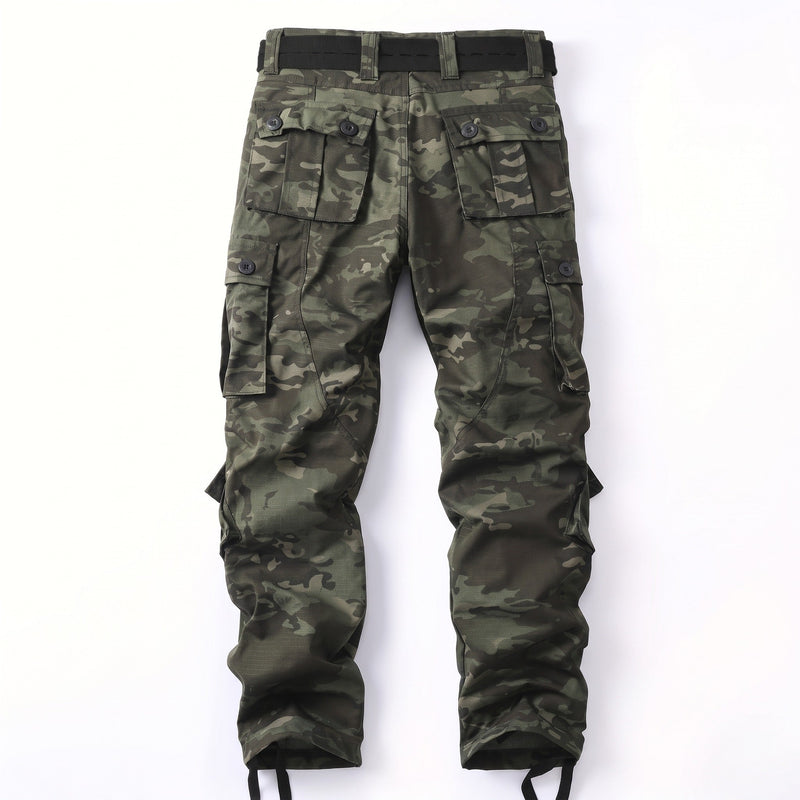 Camouflage Cargo Trousers for Men with Flap Pockets - product view 6 | Buffalo Gears