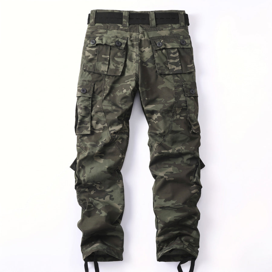Camouflage Cargo Trousers for Men with Flap Pockets - product view 6 | Buffalo Gears