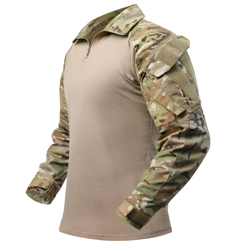 Camouflage Combat Shirt with Reinforced Forearms - product view 5 | Buffalo Gears