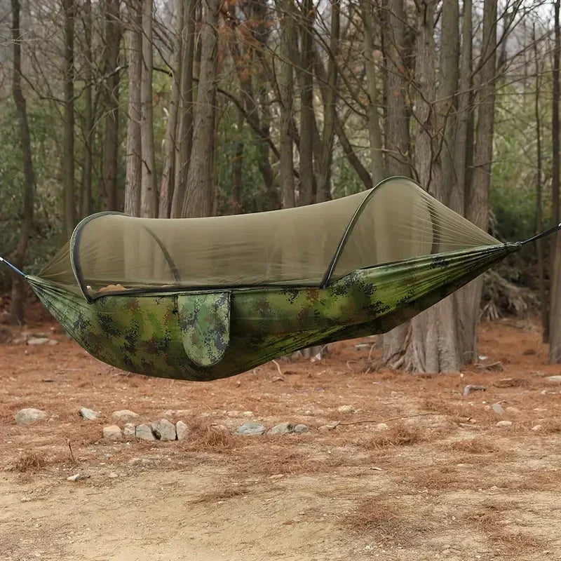 Camping Hammock with Built-In Mosquito Net Cover - product view 1 | Buffalo Gears