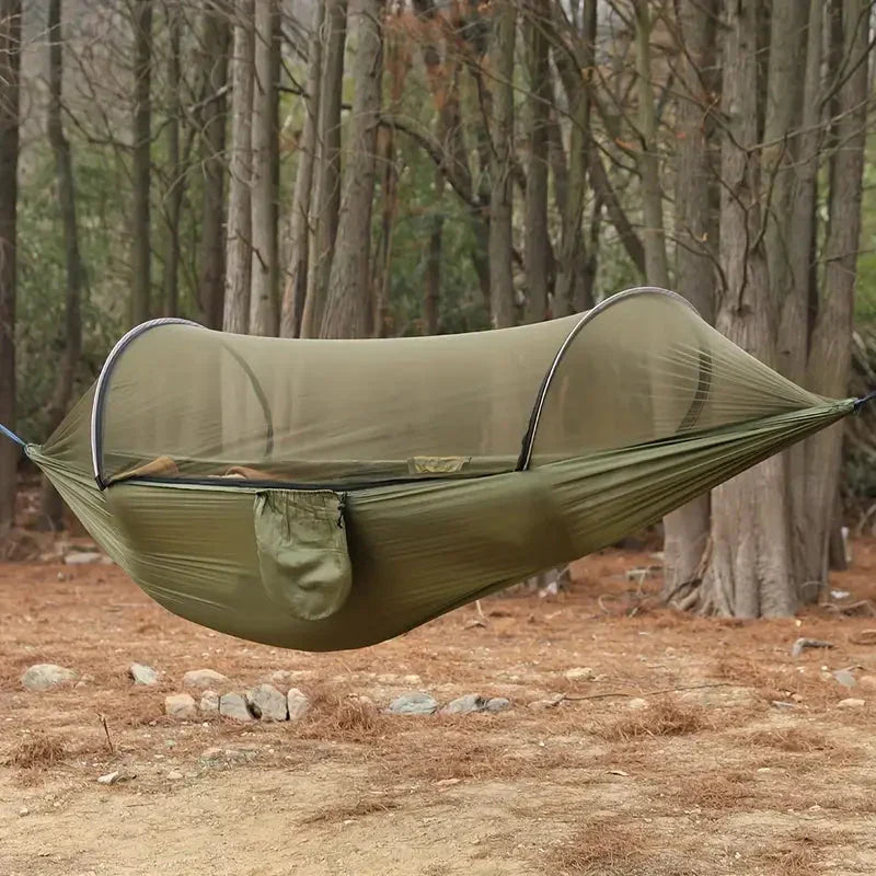 Camping Hammock with Built-In Mosquito Net Cover - product view 2 | Buffalo Gears