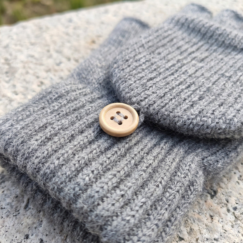 Cashmere Convertible Mittens with a Fold Back Flap - product view 4 | Buffalo Gears