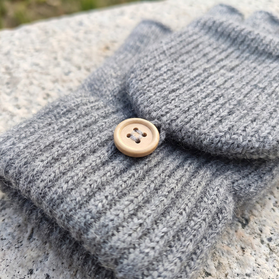 Cashmere Convertible Mittens with a Fold Back Flap - product view 4 | Buffalo Gears
