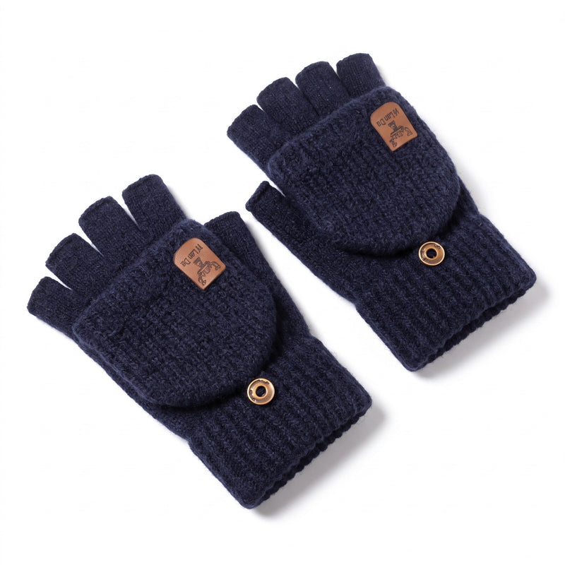 Cashmere Convertible Mittens with a Fold Back Flap - product view 8 | Buffalo Gears