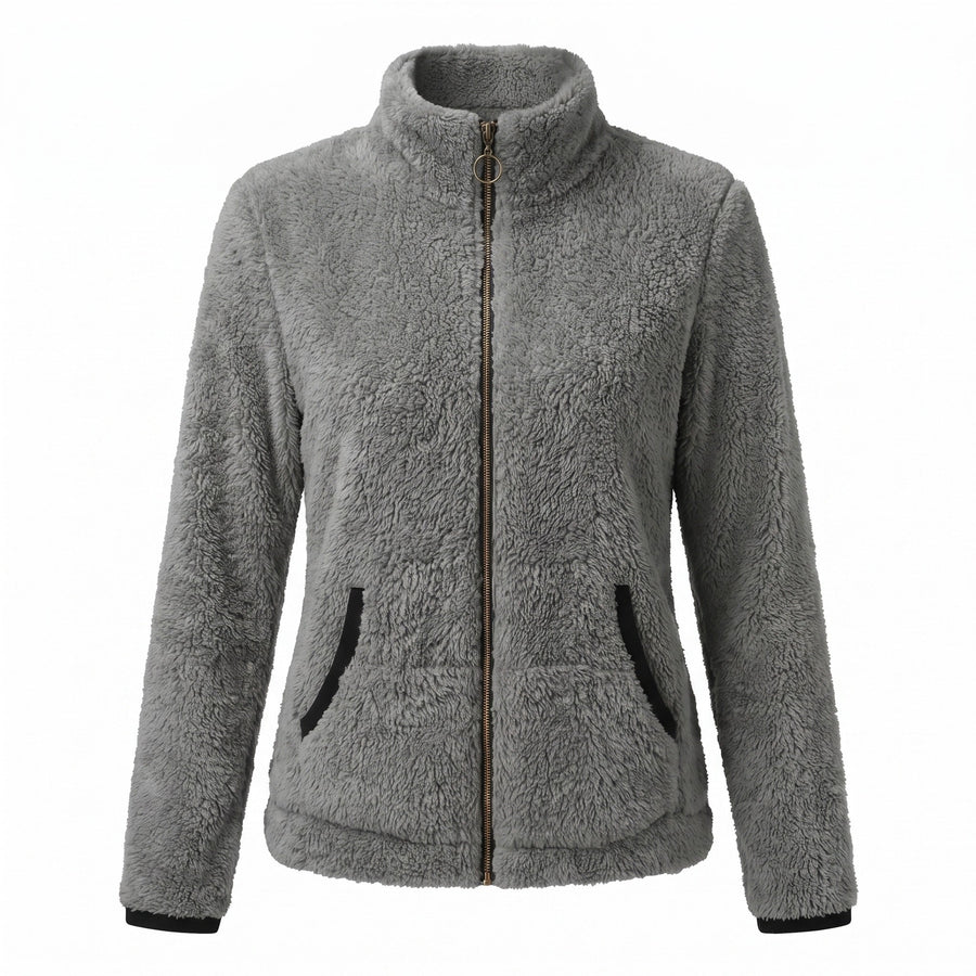Casual Jacket for Women with Plush Trimmed Zip - product view 1 | Buffalo Gears