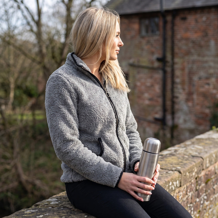 Casual Jacket for Women with Plush Trimmed Zip - product view 4 | Buffalo Gears