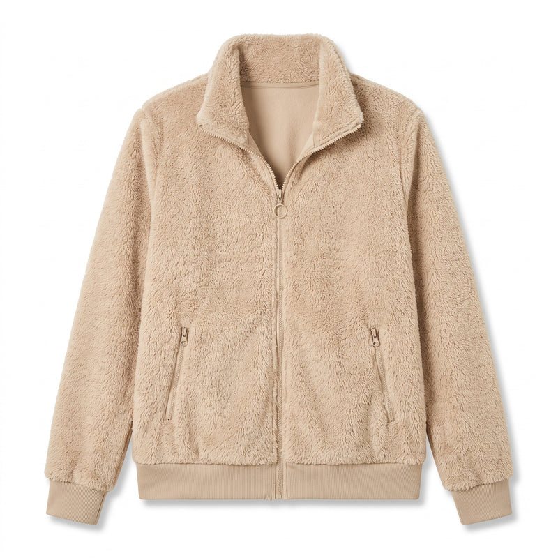 Casual Jacket for Women with Plush Trimmed Zip - product view 5 | Buffalo Gears