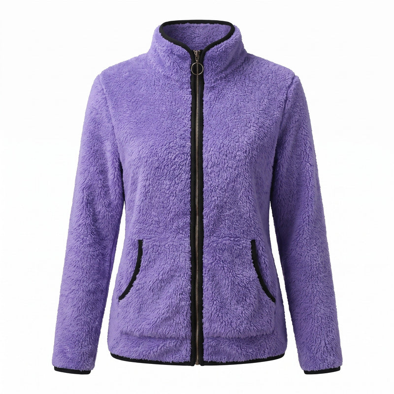 Casual Jacket for Women with Plush Trimmed Zip - product view 11 | Buffalo Gears