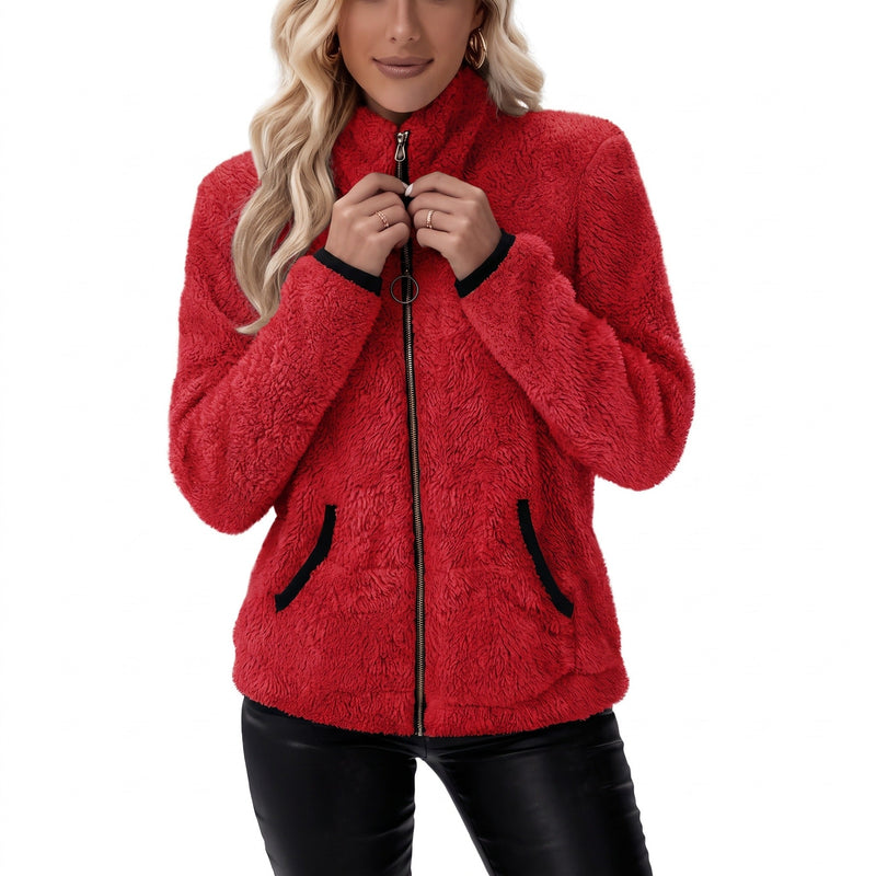 Casual Jacket for Women with Plush Trimmed Zip - product view 14 | Buffalo Gears