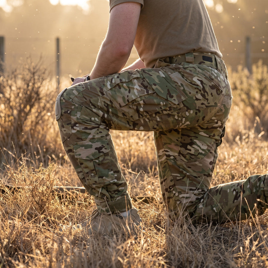 Combat Trousers for Men with Reinforced Knees - product view 2 | Buffalo Gears
