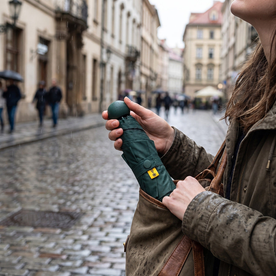 Compact Folding Travel Umbrella with Manual Open - product view 5 | Buffalo Gears