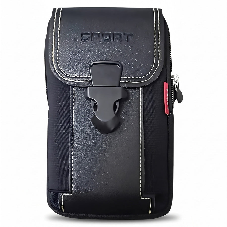 Compact Hiking Waist Pouch with Splash Resistant Zip Pockets - product view 6 | Buffalo Gears