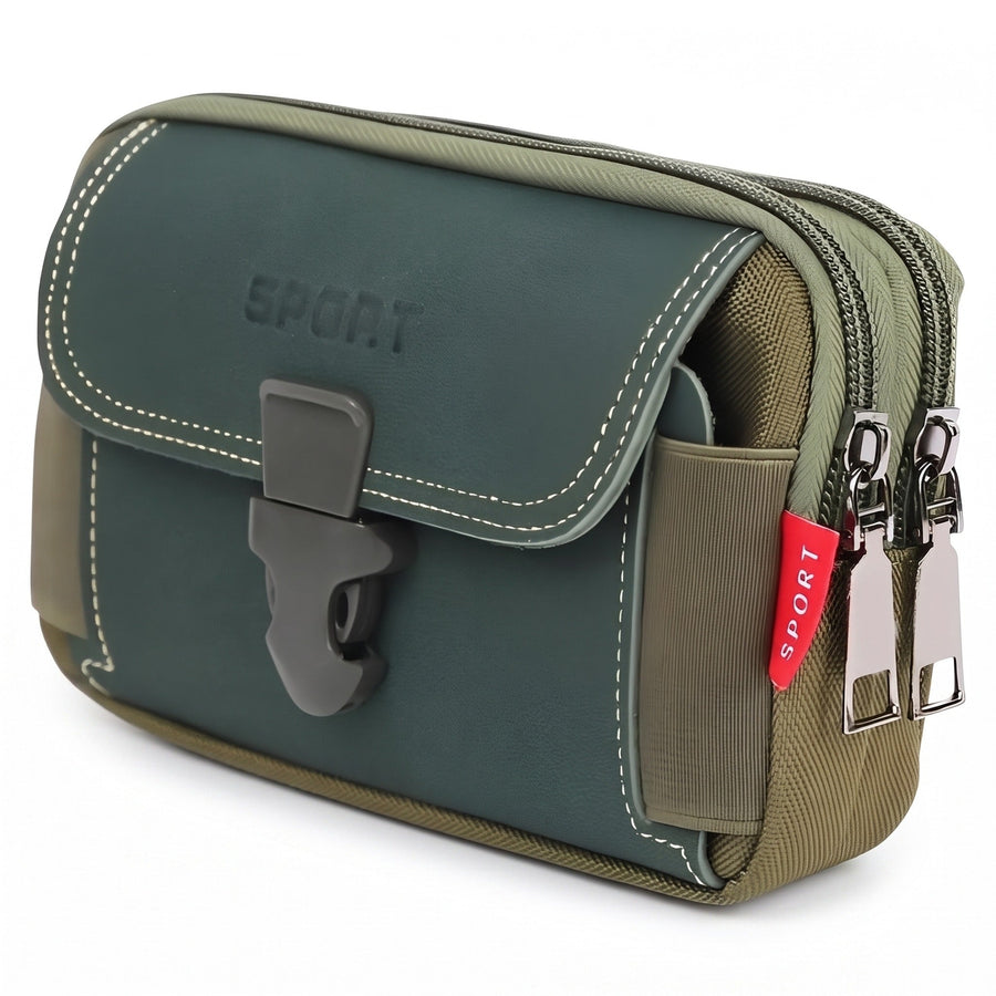 Compact Hiking Waist Pouch with Splash Resistant Zip Pockets - product view 7 | Buffalo Gears