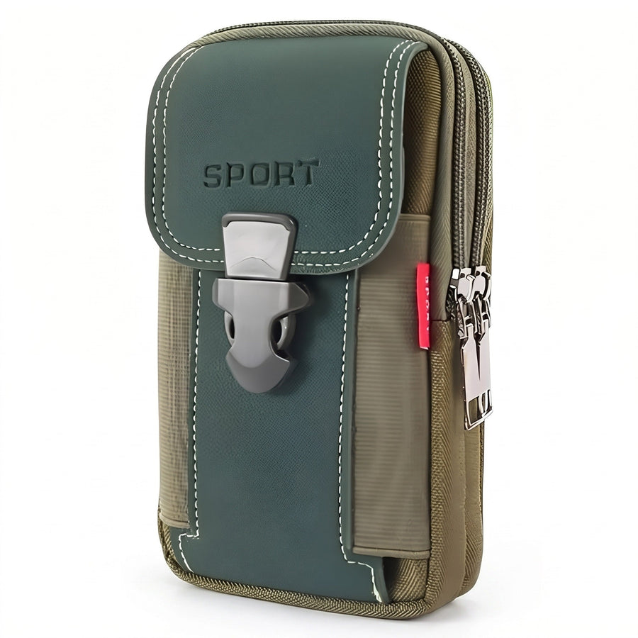 Compact Hiking Waist Pouch with Splash Resistant Zip Pockets - product view 10 | Buffalo Gears