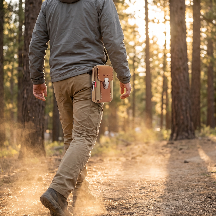 Compact Waist Bag for Hiking and Outdoor Travel - product view 3 | Buffalo Gears