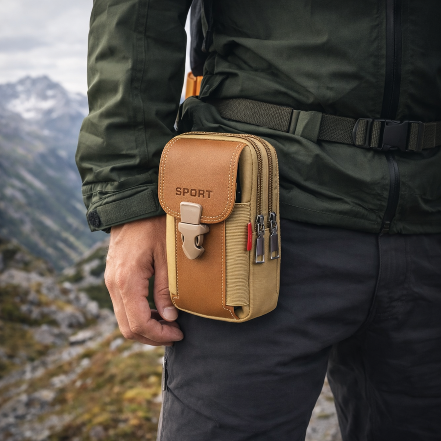 Compact Waist Bag for Hiking and Outdoor Travel - product view 6 | Buffalo Gears