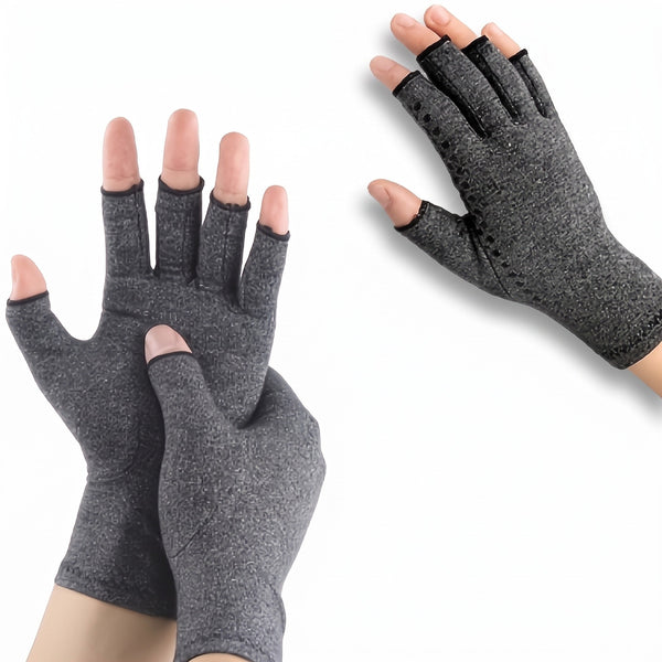 Compression Gloves with Wrist Support and Touchscreen Tips