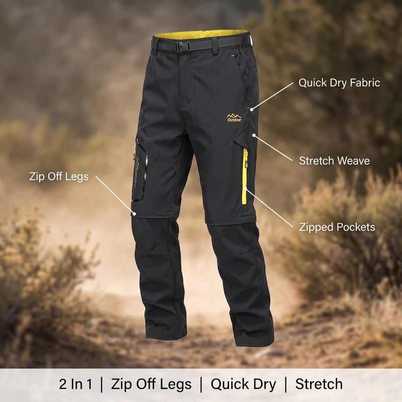 Convertible Zip Off Trousers That Turn Into Shorts - product view 2 | Buffalo Gears