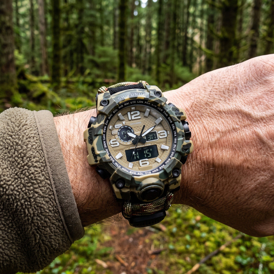 Digital Trail Watch with Built In Compass and Thermometer - product view 3 | Buffalo Gears