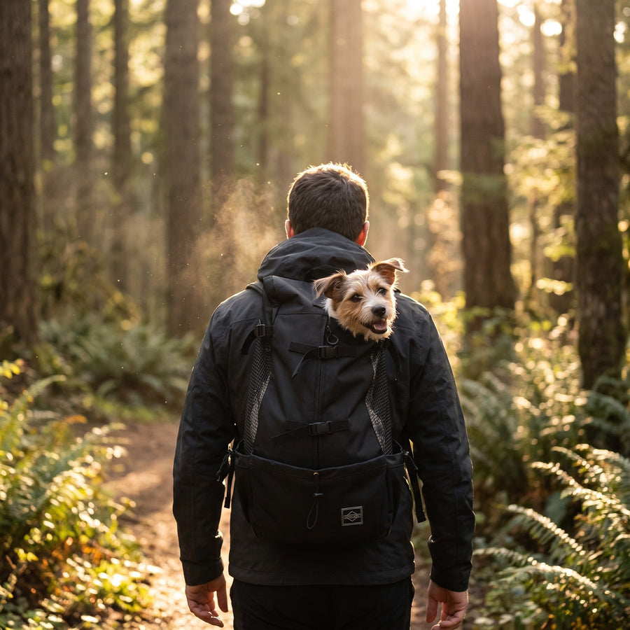 Dog Hiking Carrier Backpack with Ventilated Mesh and Padded Straps - product view 3 | Buffalo Gears