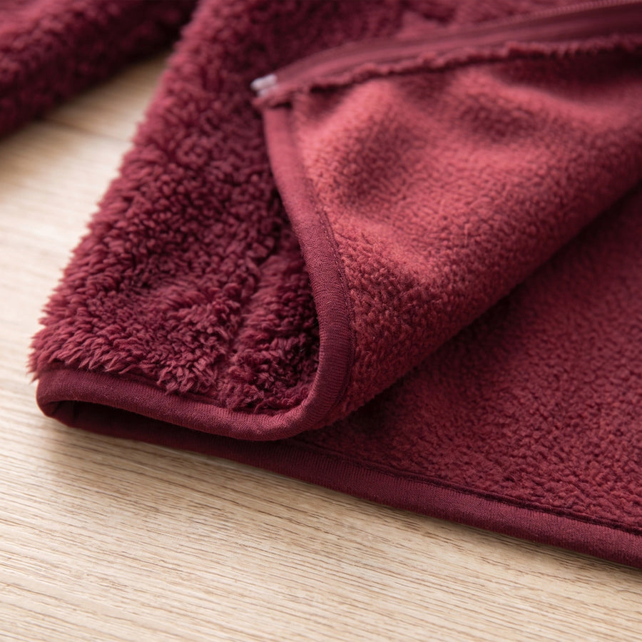 Double Faced Plush Coat for Women with Coral Fleece Lining - product view 3 | Buffalo Gears