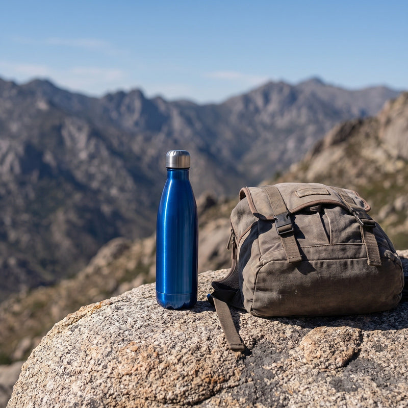 Double Wall Steel Flask for Hot and Cold Hiking Drinks - product view 5 | Buffalo Gears