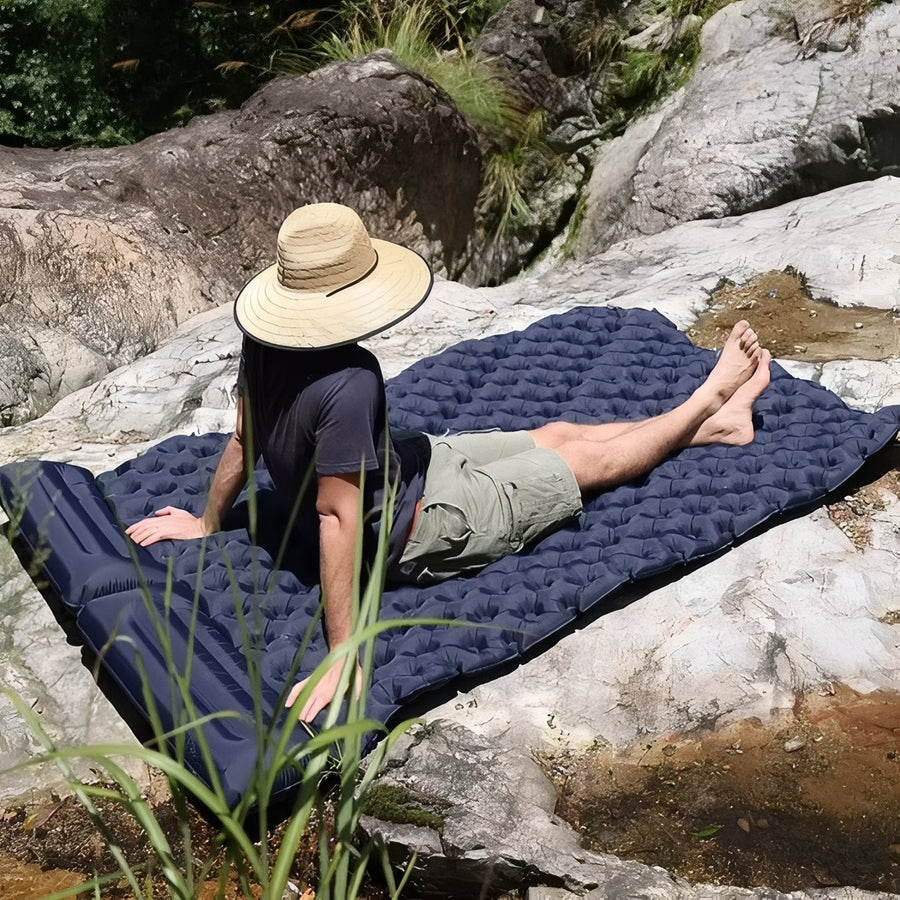 Double Width Inflatable Camping Mat with Pillows - product view 5 | Buffalo Gears
