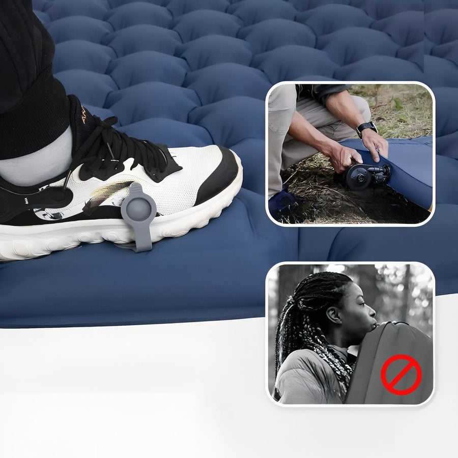 Double Width Inflatable Camping Mat with Pillows - product view 7 | Buffalo Gears