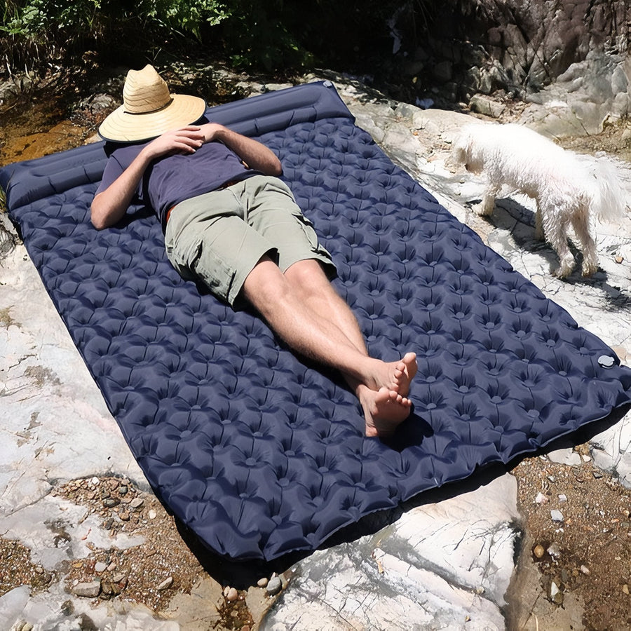 Double Width Inflatable Camping Mat with Pillows - product view 10 | Buffalo Gears