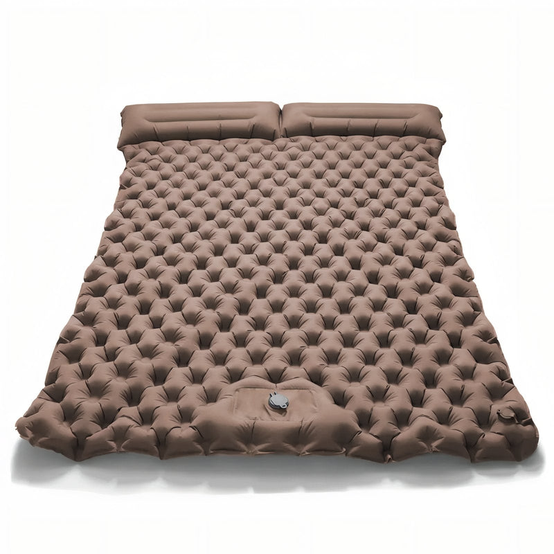 Double Width Inflatable Camping Mat with Pillows - product view 12 | Buffalo Gears