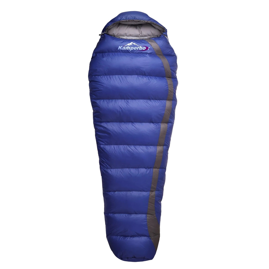 Down Sleeping Bag Rated to Minus 7°C, Lightweight Mummy - product view 1 | Buffalo Gears