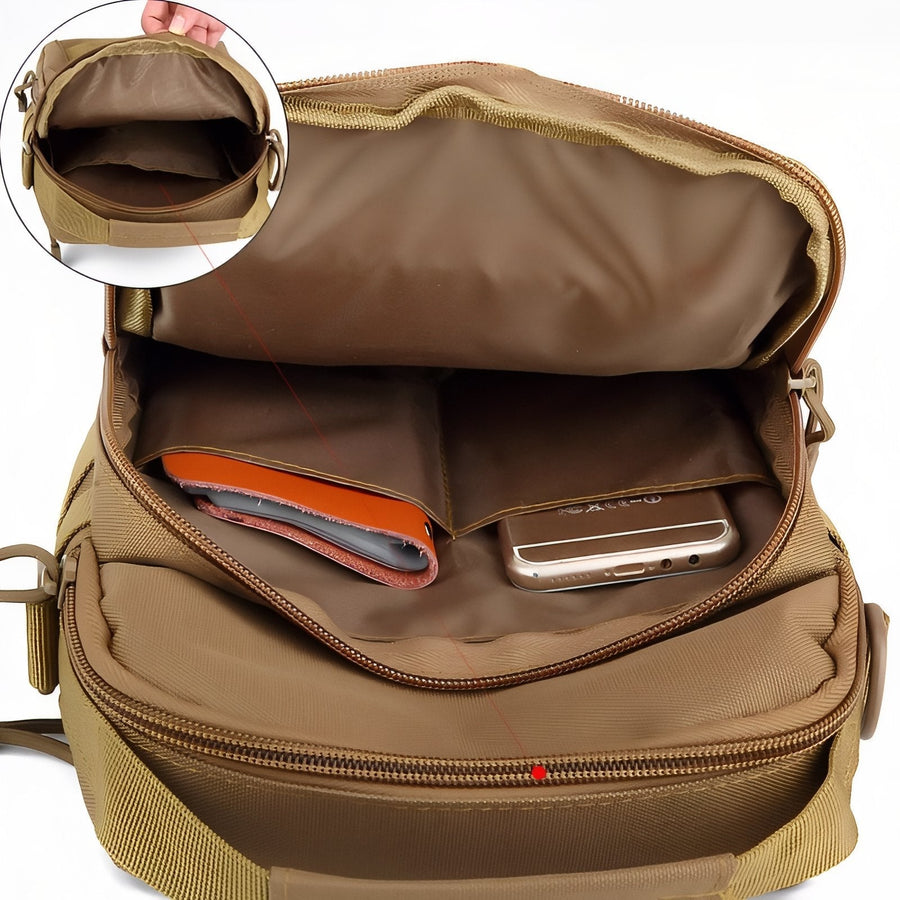 Durable MOLLE Sling Shoulder Bag for Hiking and Outdoor Trekking - product view 6 | Buffalo Gears