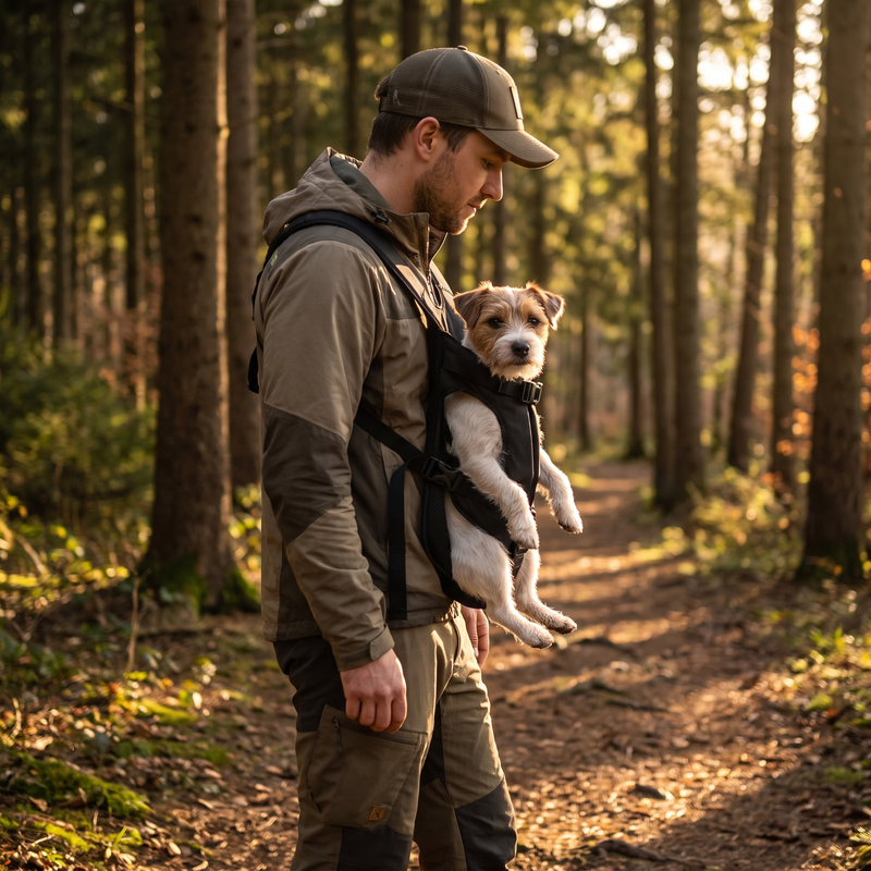 Ergonomic Front Carrier Harness for Hiking with Small Dogs - product view 3 | Buffalo Gears